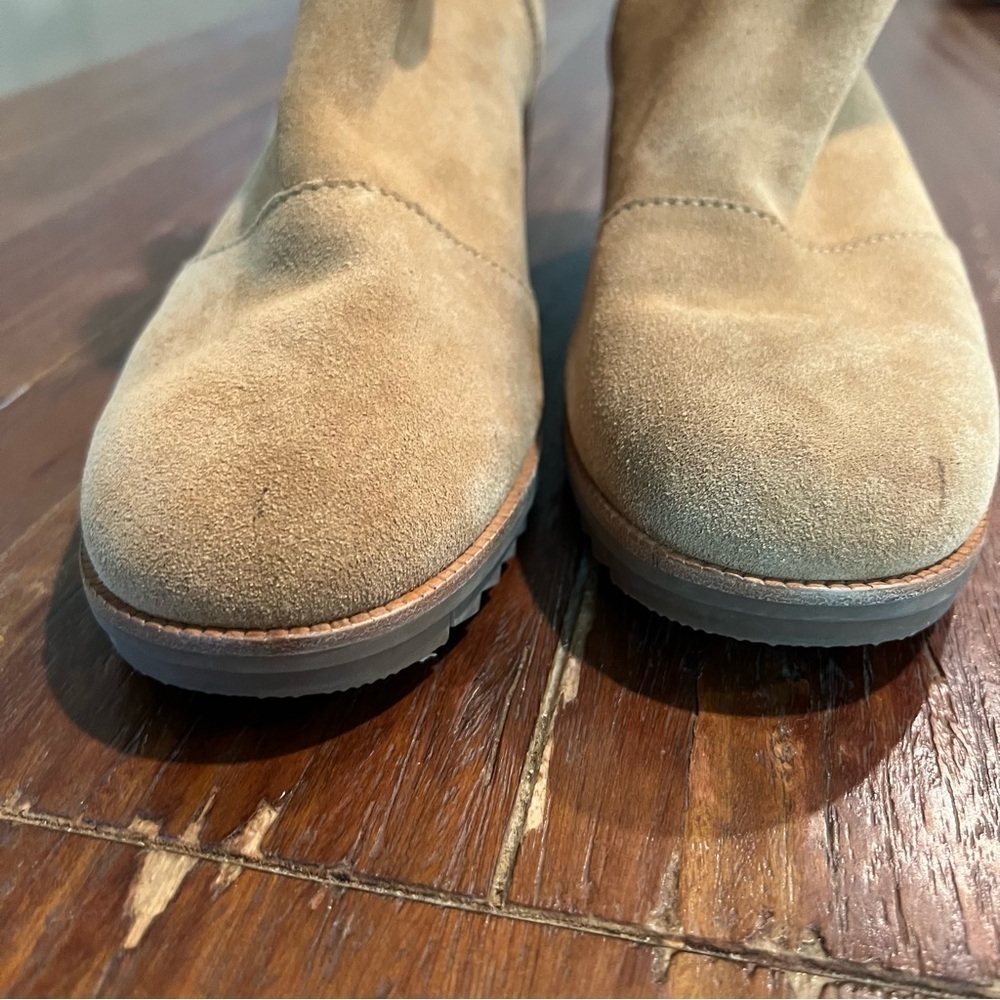 Sorel Women’s Ankle Booties Boots Suede Tan Brown Cate Size 10 - Picture 3 of 9